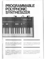 Preview for 2 page of Korg POLY-61 Owner'S Manual