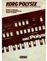 Korg POLYSIX Owner'S Manual preview