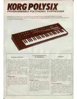 Preview for 2 page of Korg POLYSIX Owner'S Manual