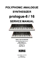 Korg prologue-16 Service Manual preview