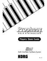 Preview for 1 page of Korg Prophecy Basic Manual