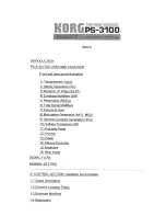 Preview for 2 page of Korg PS-3100 User Manual