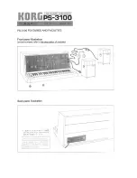 Preview for 6 page of Korg PS-3100 User Manual