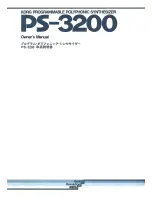 Korg PS-3200 Owner'S Manual preview