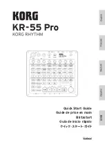 Preview for 1 page of Korg RHYTHM KR-55 Pro Quick Start Manual