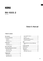 Предварительный просмотр 3 страницы Korg RK-100S 2 Owner'S Manual