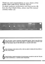 Preview for 3 page of Korg SDD-1200 Owner'S Manual