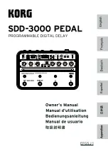 Korg SDD-3000 Owner'S Manual preview