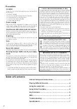 Preview for 2 page of Korg SP-170DX Owner'S Manual