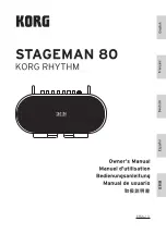 Korg STAGEMAN 80 Owner'S Manual preview