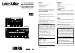 Korg Taktile-25 Owner'S Manual preview