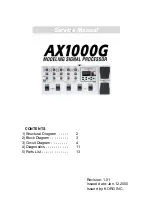 Korg ToneWorks AX1000G Service Manual preview