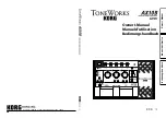 Korg ToneWorks AX10B Owner'S Manual предпросмотр