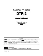 Korg TONEWORKS DTR-2 Owner'S Manual preview