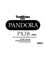 Korg ToneWorks Pandora PX3B Owner'S Manual preview