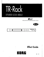 Korg TR-RACK Effect Manual preview