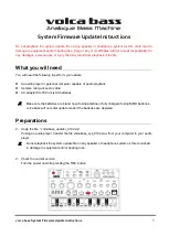 Preview for 1 page of Korg Volca Bass System Firmware Update Instructions