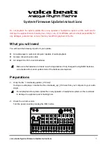 Korg Volca Beats System Firmware Update Instructions preview