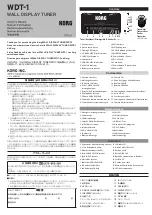 Korg WDT-1 Owner'S Manual preview