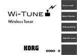 Korg Wi-Tune Owner'S Manual preview