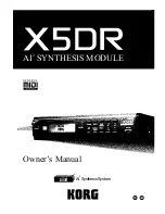 Preview for 1 page of Korg X5DR AI2 SYNTHESIS MODULE Owner'S Manual