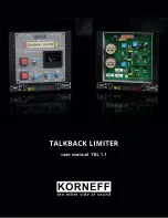 Предварительный просмотр 1 страницы KORNEFF Talkback Limiter User Manual