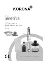 Korona 23710 Instruction Manual preview