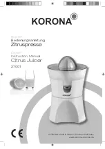 Предварительный просмотр 1 страницы Korona 27001 Instruction Manual