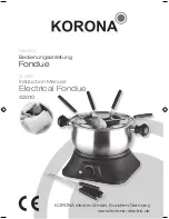 Предварительный просмотр 1 страницы Korona 42010 Instruction Manual