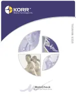 KORR MetaCheck 7100 User Manual preview