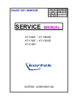 Preview for 1 page of Kortek KT-1782DF Service Manual