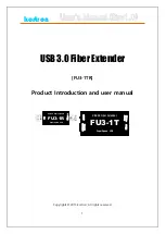 Kortron FU3-1TR Product Introduction And User Manual предпросмотр