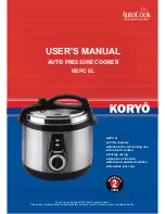 Koryo AutoCook KEPC 6L User Manual предпросмотр