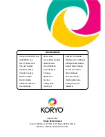 Preview for 8 page of Koryo KCH 100M User Manual