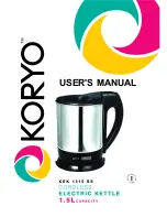 Koryo KEK 1315 SS User Manual preview
