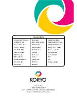 Предварительный просмотр 8 страницы Koryo KEK 1315 SS User Manual