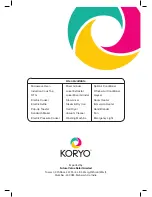 Preview for 8 page of Koryo KST 250 User Manual