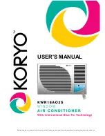 Koryo kwr09a02s User Manual предпросмотр