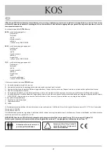 Preview for 7 page of KOS Box Atollo freestanding Assembling Instruction