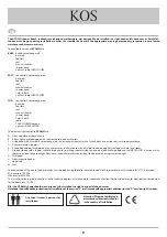 Preview for 8 page of KOS Box Atollo freestanding Assembling Instruction