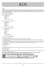 Preview for 11 page of KOS Box Atollo freestanding Assembling Instruction