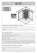 Preview for 13 page of KOS Box Atollo freestanding Assembling Instruction