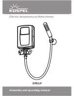 Kospel EPS2.P Assembly And Operating Manual preview