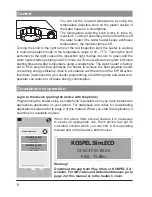 Preview for 6 page of Kospel OSV.ECO Slim Assembly And Operating Manual