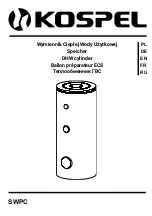 Kospel SWPC Assembly And Operating Instructions Manual preview