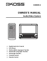 Koss KS5845-2 Owner'S Manual preview