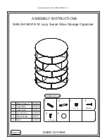 Kotula's SHN-SH160919-1K Lazy Susan Assembly Instructions Manual preview