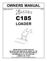 Koyker C185 Owner'S Manual preview