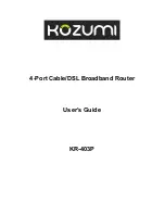 Kozumi KR-403P User Manual preview