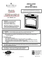 kozy heat 932 Installation And Operating Manual preview